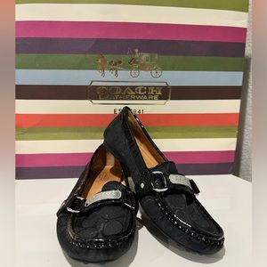 Coach flats, 6.5, black